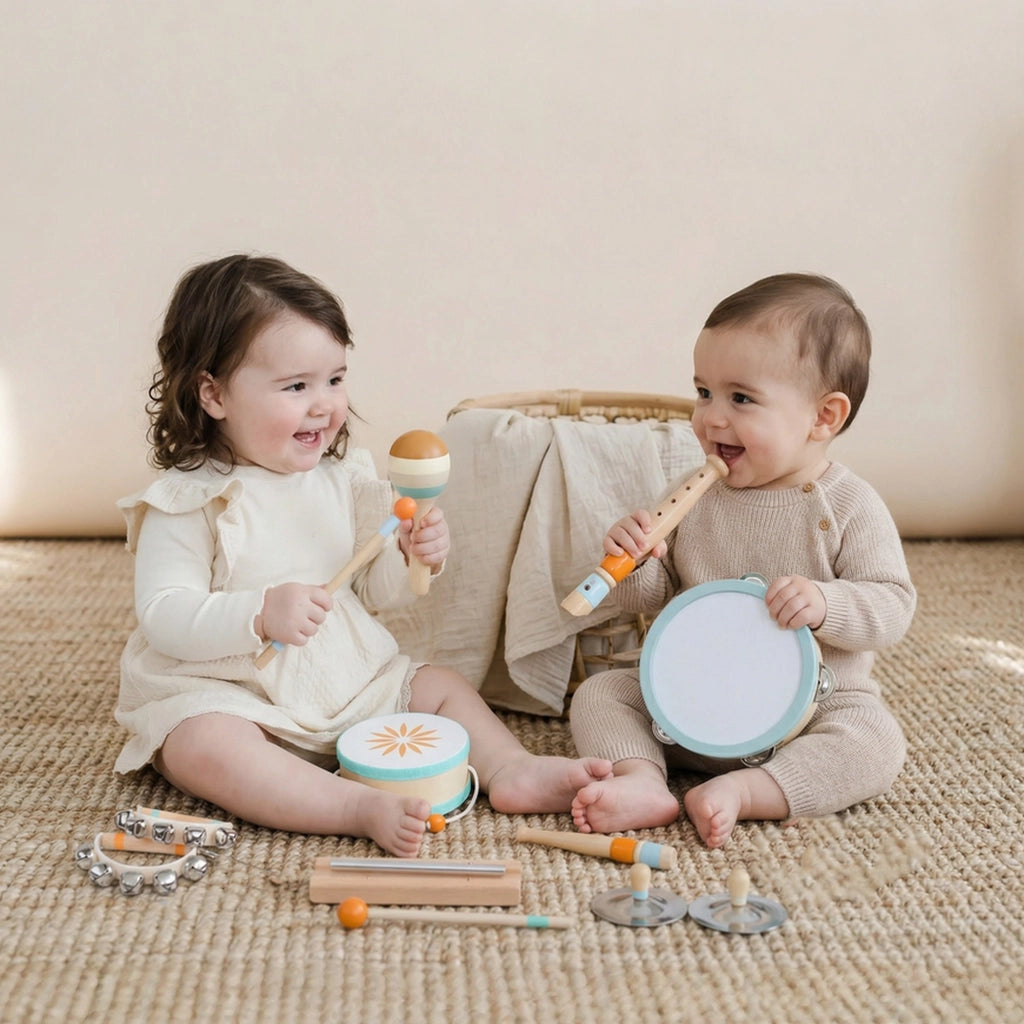 Set Strumenti Musicali Percussioni Legno Montessori ¨C Xylo ¨C Bambini