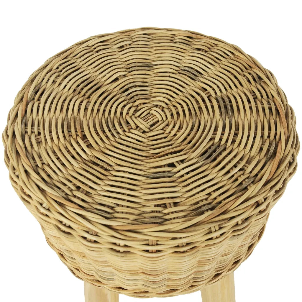 Sgabello da Bar in Rattan Naturale 244578