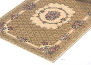 Tappeto Velour Antiscivolo Modello Bouquet By Suardi - 65x220 cm - Beige