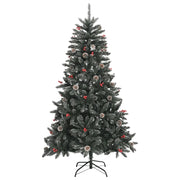 Albero di Natale Artificiale con Base Verde 150 cm PVC 345179