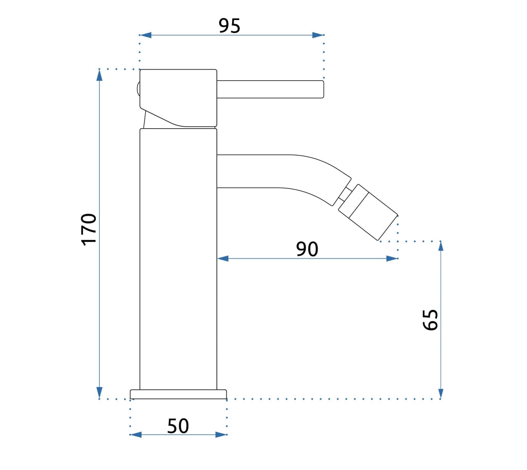 Rubinetto Da Bidet Rea Lungo Titan