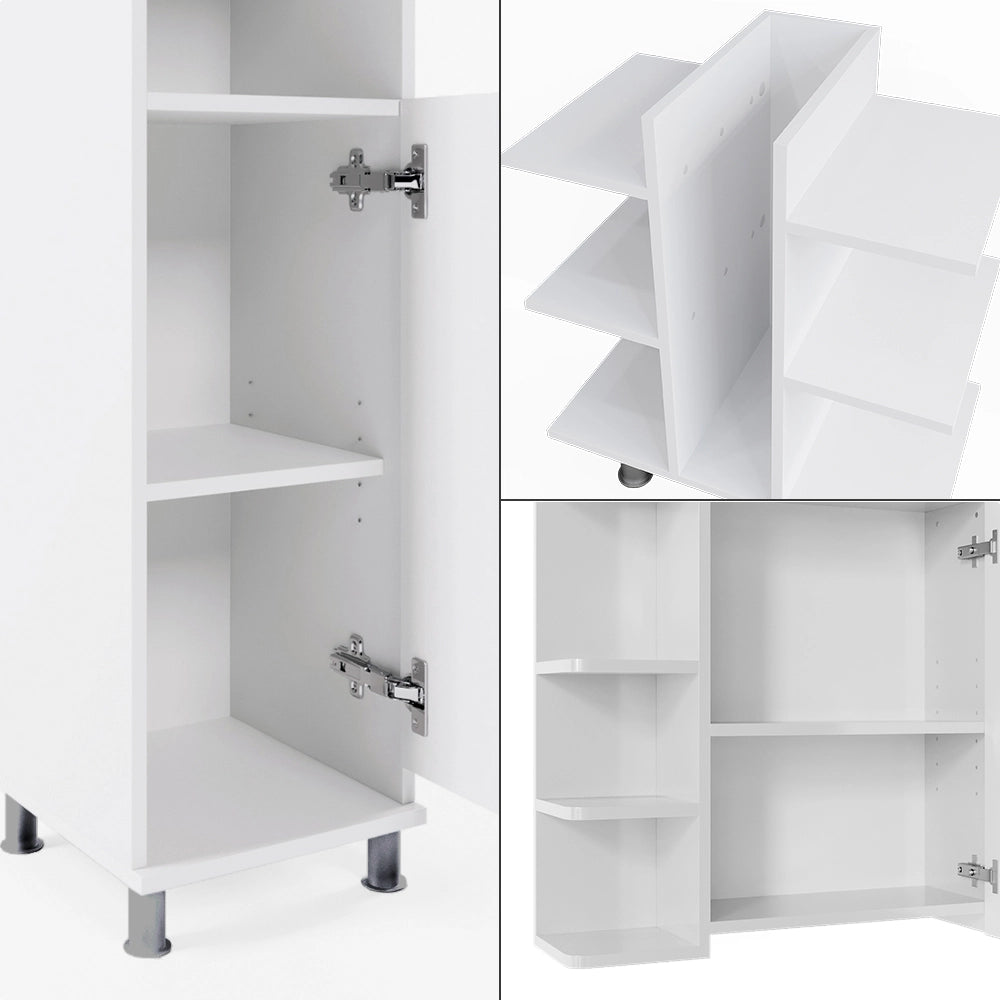 Vicco Set mobili bagno Bianco 3 parti
