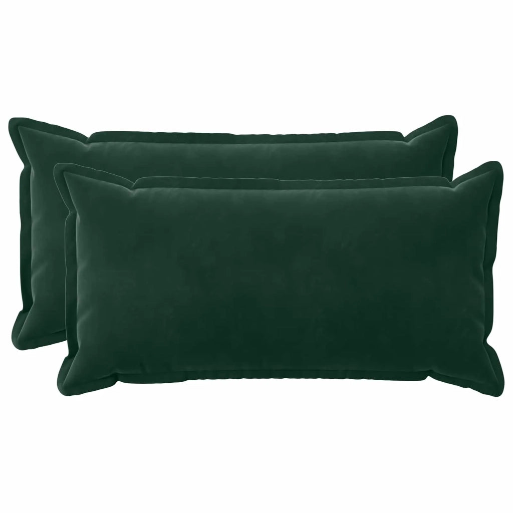 Cuscino con cuscino HOUTEN 2 pz Verde Scuro Velluto 933859