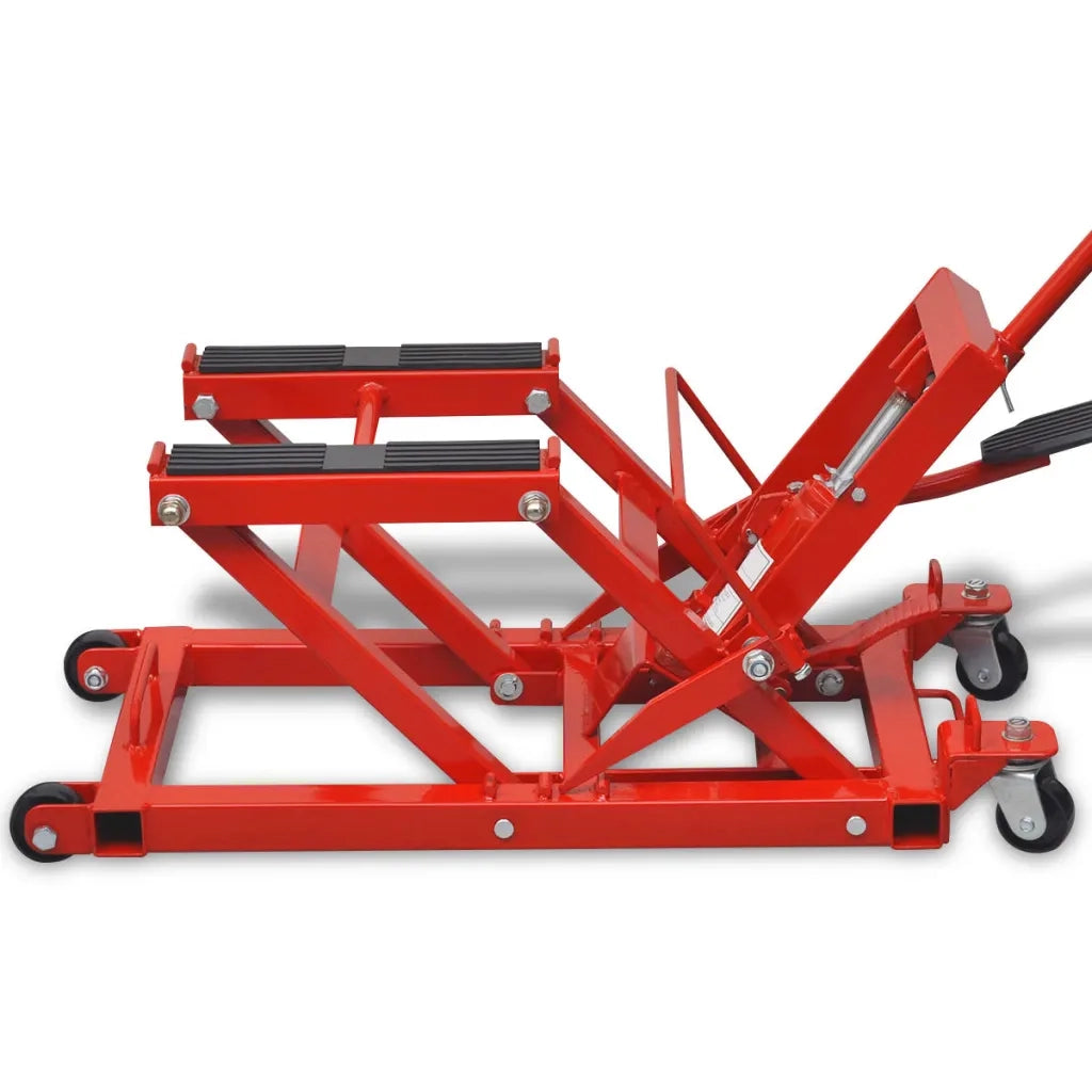 Martinetto Idraulico per Motociclette/ATV 680 kg Rosso 210321