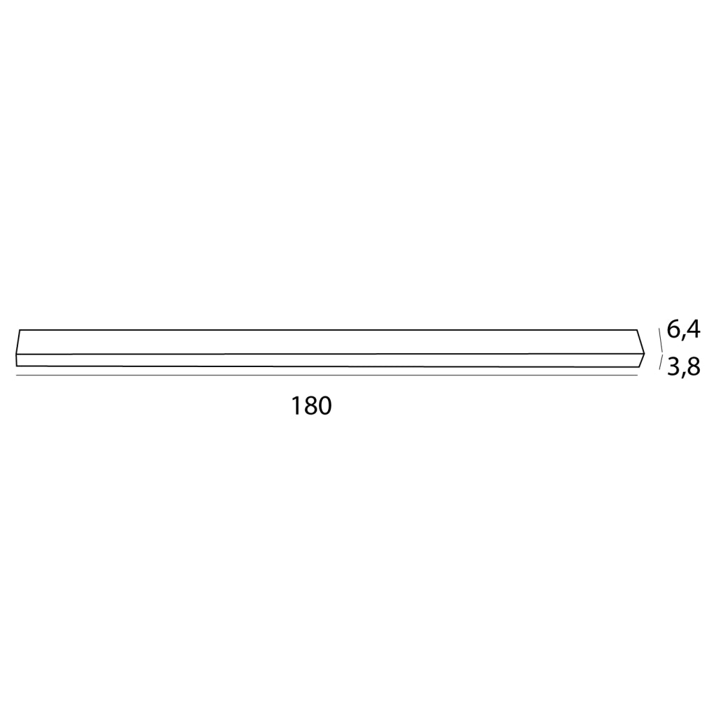 Plafoniera moderna nera lineare LED 60W Maxlight RX