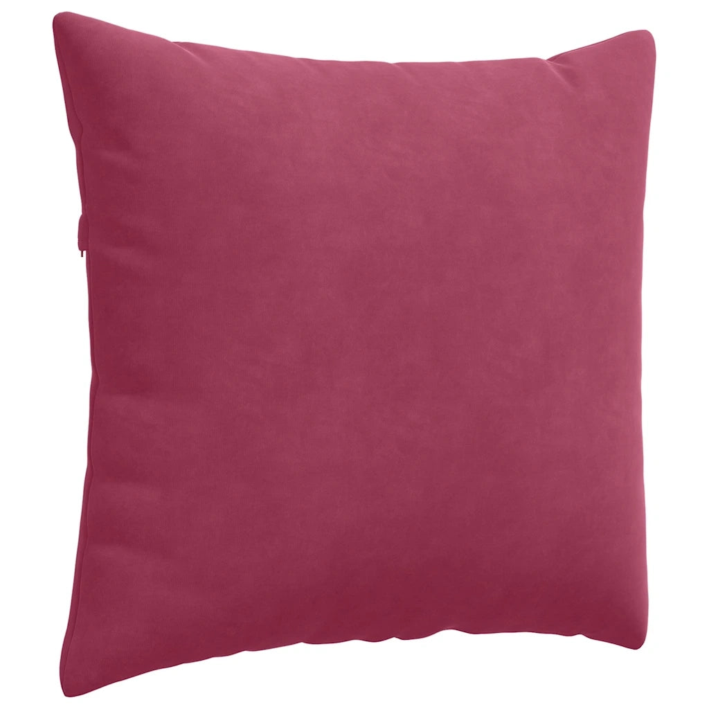 Cuscini da Divano 2 pcs Rosso Vino 50 x 50 cm Tessuto in Cords 42013976