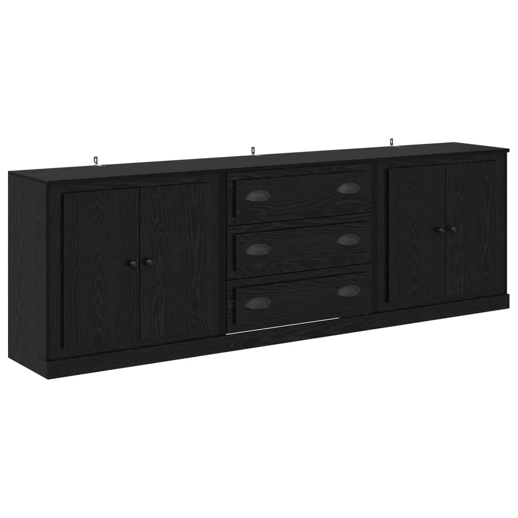 Sideboards con cassetto 3 pcs Rovere Nero 210 x 35,5 x 67,5 cm 3402649