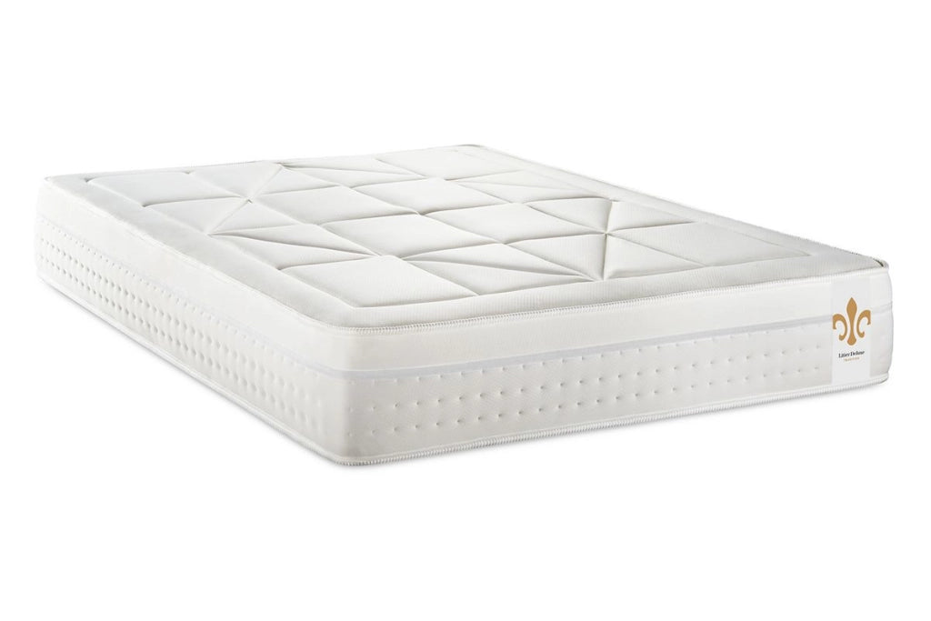 Materasso 200x200 cm Molle insacchettate e Memory foam - Vingt-Huit