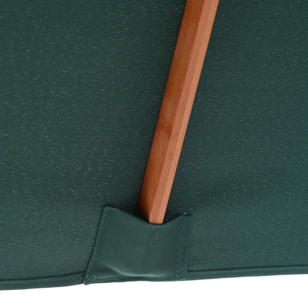 Ombrellone da Giardino ¨C zephmum ¨C Verde 200x150 cm Legno