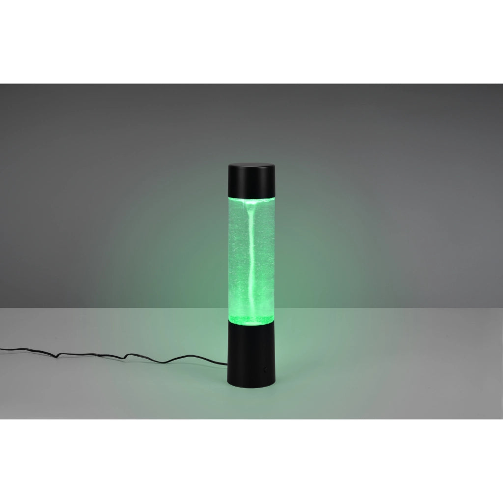LAMPADA LED DA TAVOLO TORNADO RGB 9W H34CM NERA.