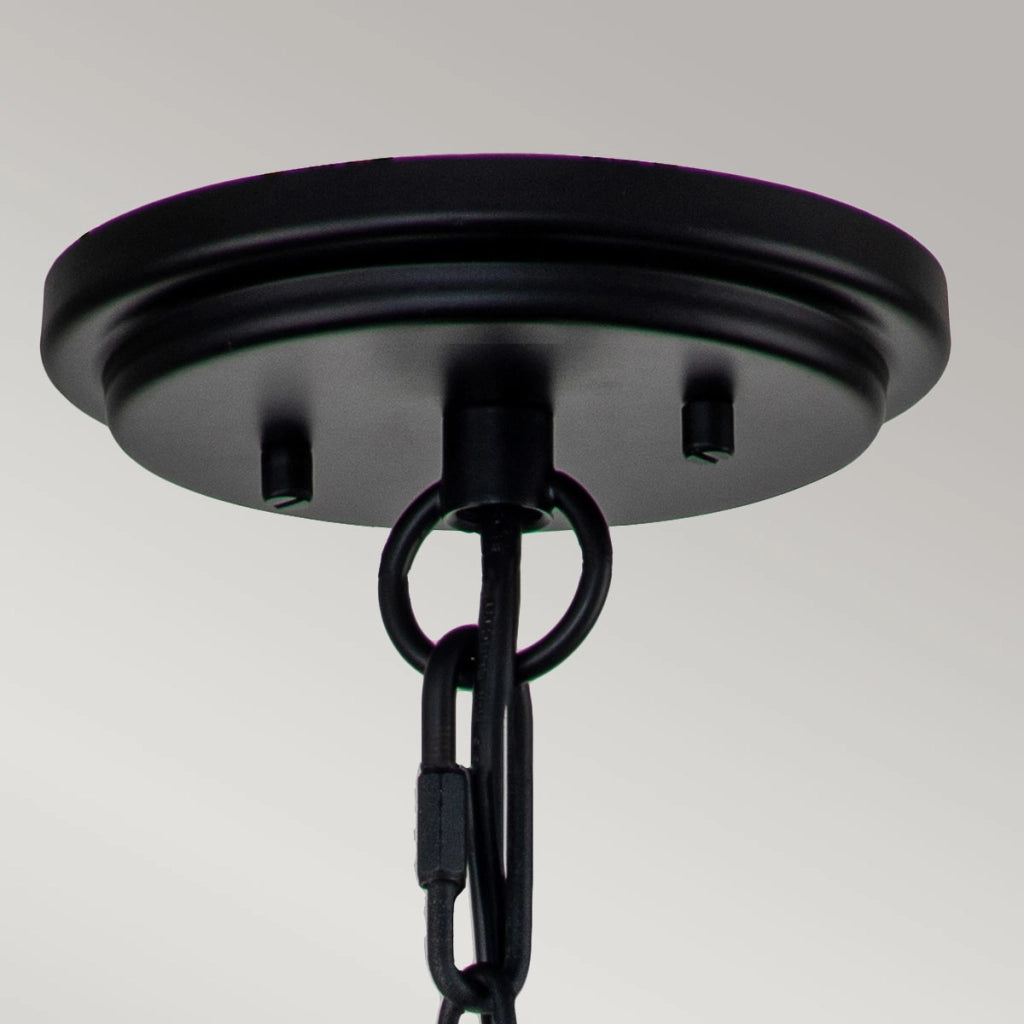 Lampada a sospensione esterna nera 3xE14 40W Hinkley