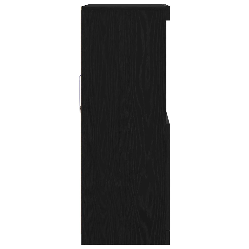 Madia LED Nero 60 x 37 x 100 cm Legno multistrato 863035