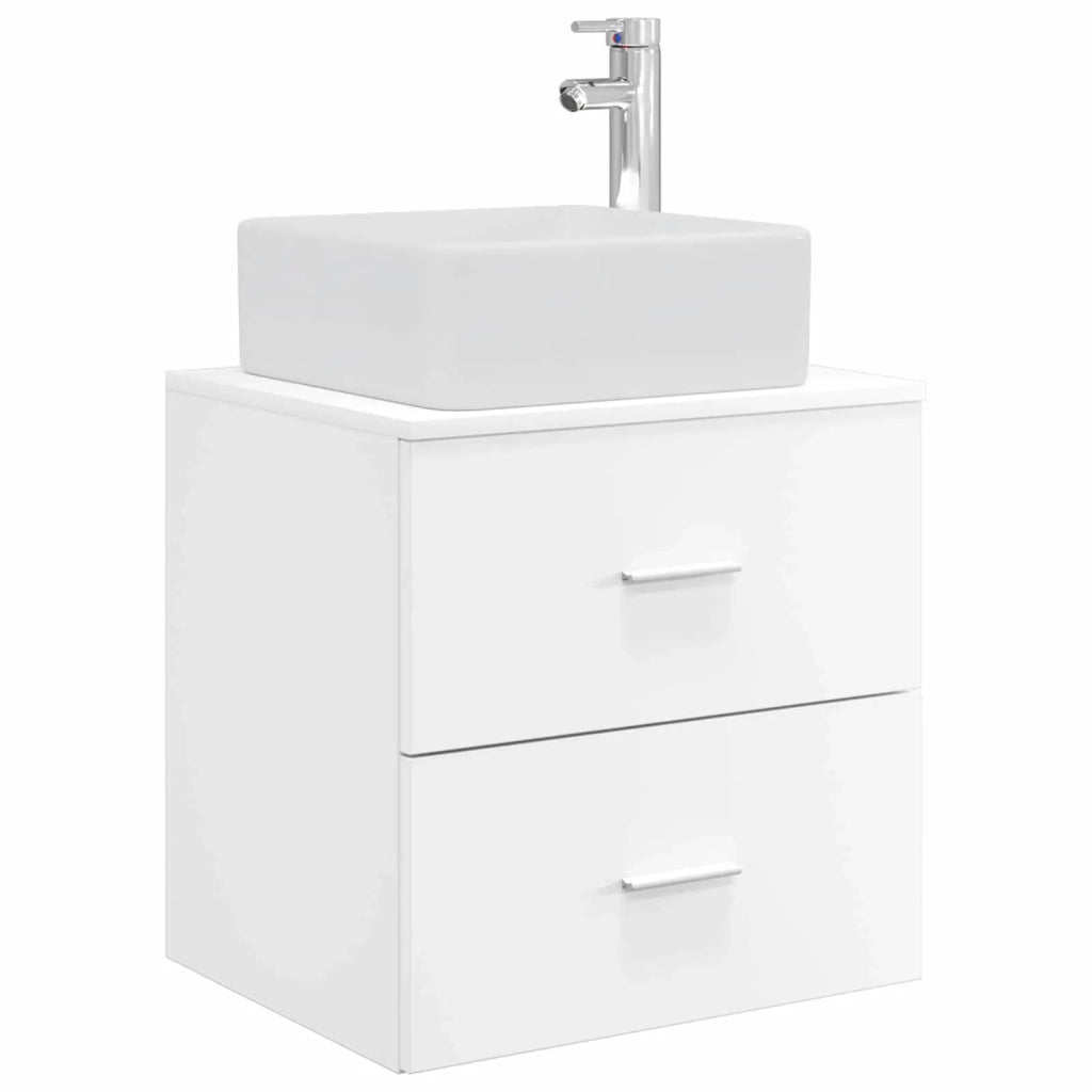 Mobile Lavabo da Parete Bianco 53 x 34,5 x 63 cm 890286