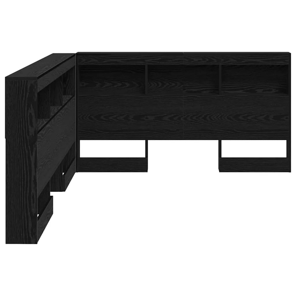 Testata contenitore Rovere Nero 160 cm Legno multistrato 3335502