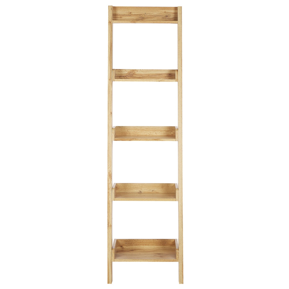 Scaffale per libri in legno chiaro con libreria a 4 ripiani in stile Moderno