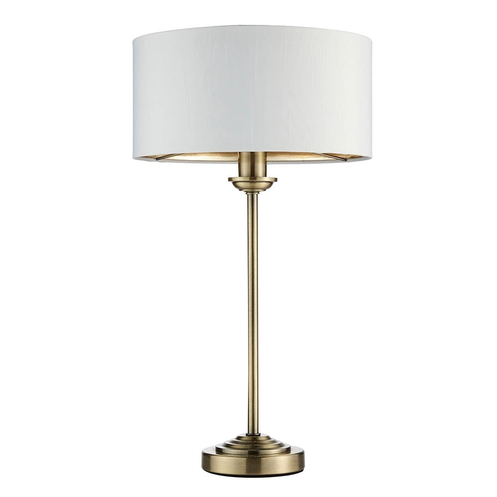 Lampada da tavolo classica ottone anticato E14 Endon