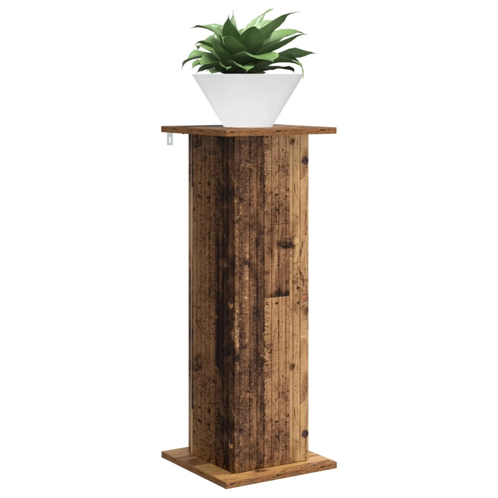 Supporto per piante | Sostegno per piante 2 pz Legno antico 30,5 x 30 x 80,5 cm