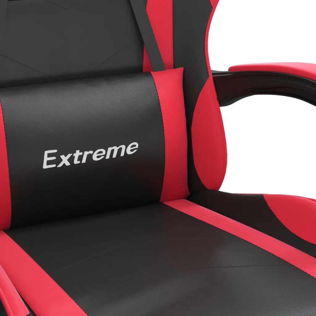 Sedia da Gaming Nera e Rossa in Similpelle 3143867