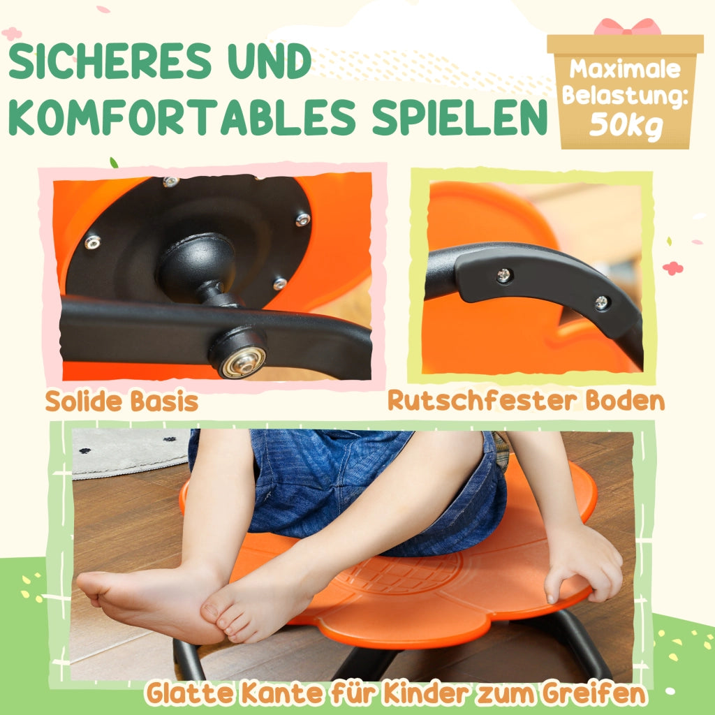 Sedia girevole per bambini, sensoriale, bilanciamento ¨C Minimal ¨C plastica, arancione