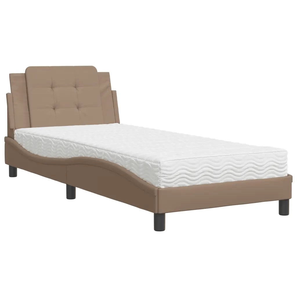 Giroletto senza Materasso Zadar Cappuccino 90x190 cm Similpelle