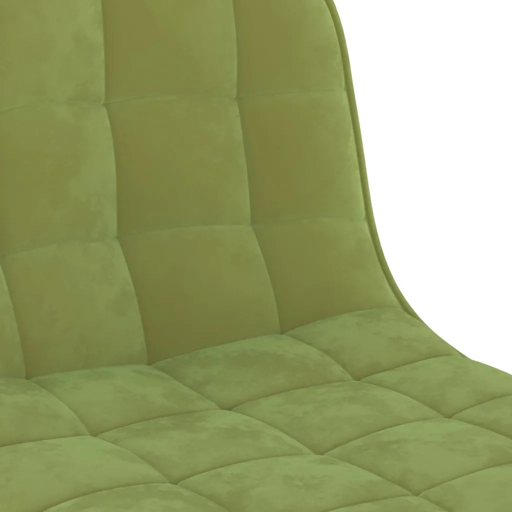 Sgabelli da Bar 2 pz Verde Chiaro in Velluto 333993