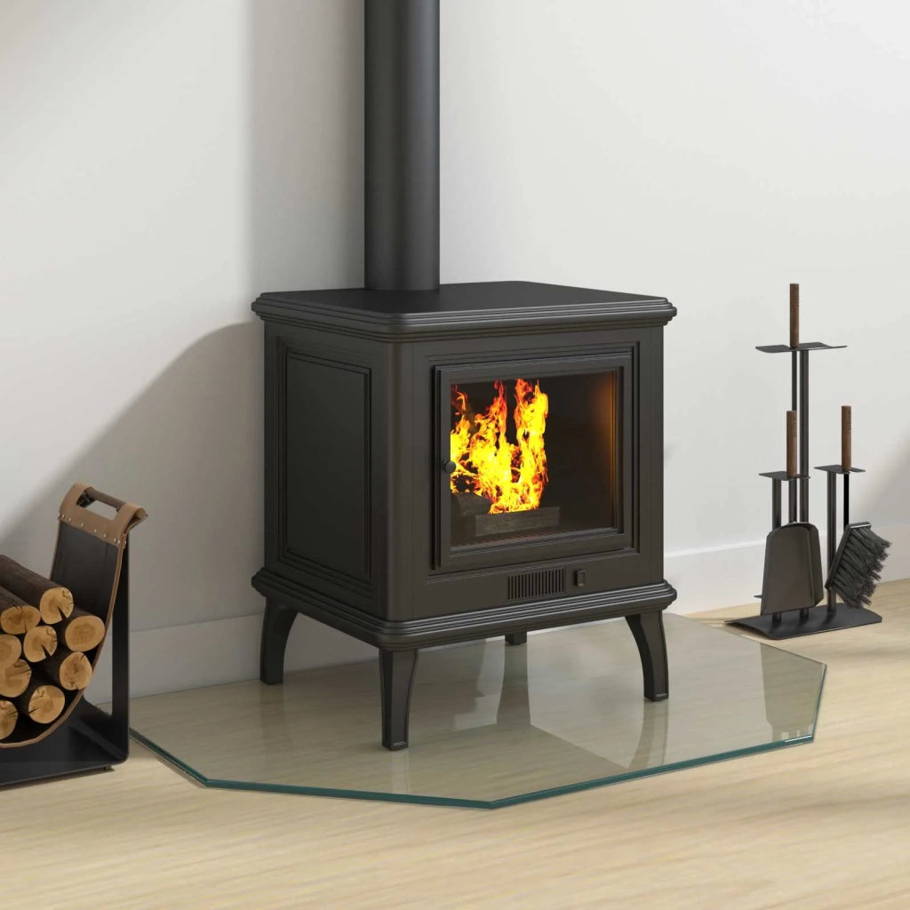 Piastra in vetro per camino Trasparente 80 x 50 cm Vetro CFW2155231