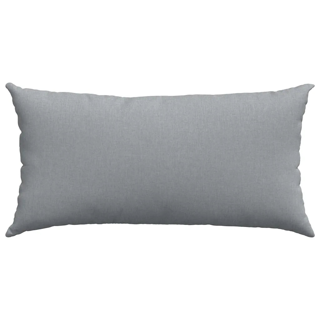 Cuscini da Divano 2 pz-Set di 2 Cuscini per Sofa Grigio chiaro 80 x 40 cm Tessuto 135404