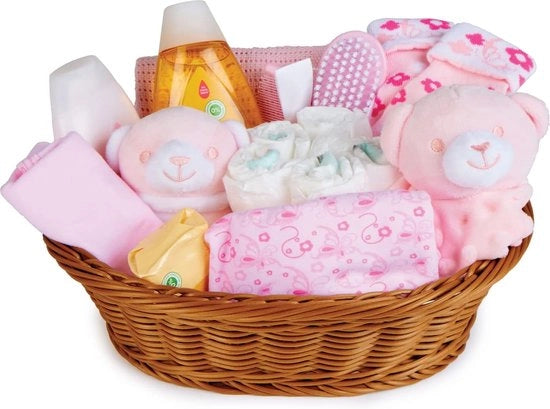 Set per bambino per bambine - con abiti per bambini, articoli per neonati, coperta per bambini, piumino rosso e culla morbida per giocare