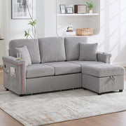 Divano 2 posti ciniglia ergonomico - Xylo - Regolabile, gambe metalliche, stabile