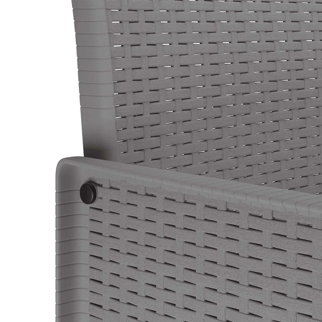 Sedia da Giardino 4 pcs Grigio chiaro 53 x 49 x 85 cm 847485