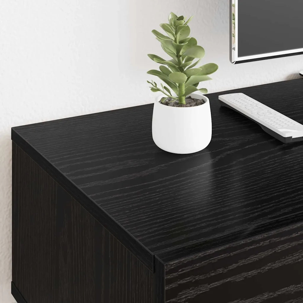 Mobile TV | Armadietto TV | Mobile Porta TV Rovere nero 150 x 36 x 30 cm Legno multistrato