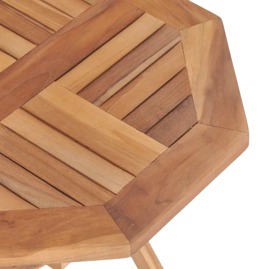 Tavolo da Giardino | Tavolino da esterno Pieghevole 45x45x45 cm in Legno di Teak