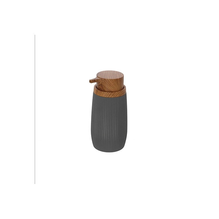 Dispenser sapone grigio linea London in plastica PS e ABS design moderno Feridras