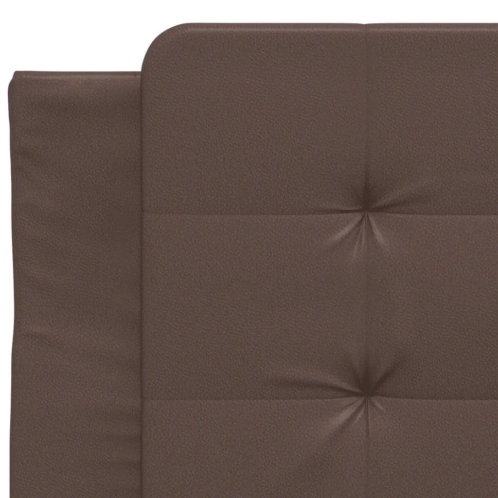 Cuscino Testiera Zadar Marrone 90 cm in Similpelle 374838
