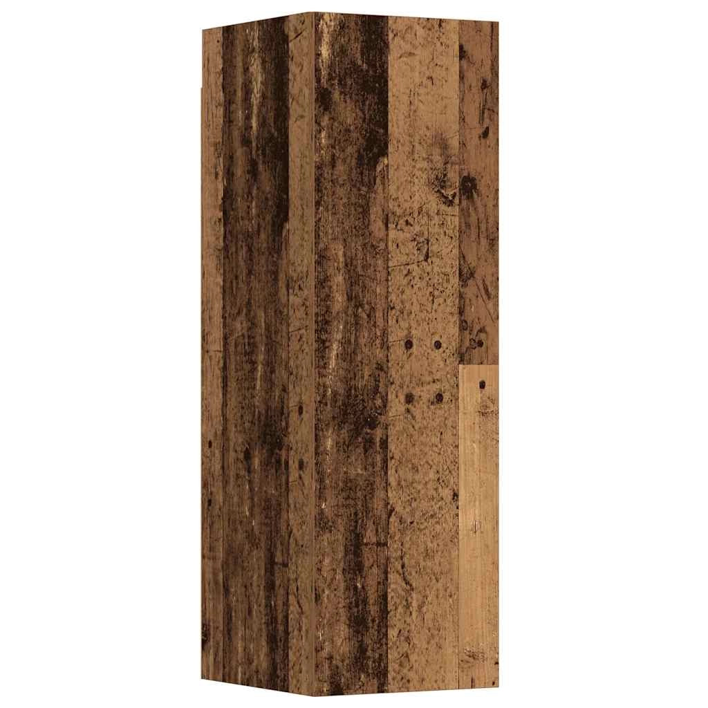 Set di 3 moderni mobili porta TV a parete in legno composito con finitura effetto legno anticato 80 x 30 x 30 cm design elegante e pratico 02_0055858