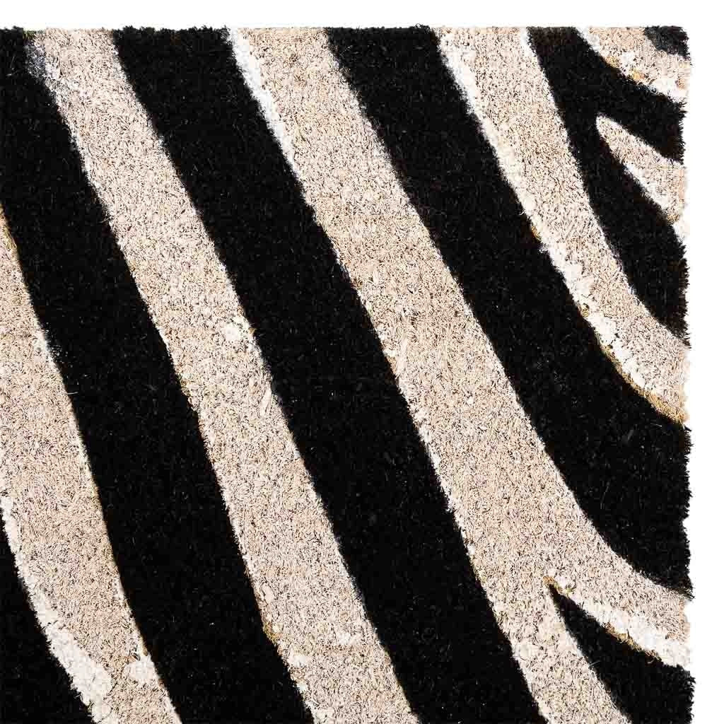 Tappeto di cocco stampa zebra 45x75