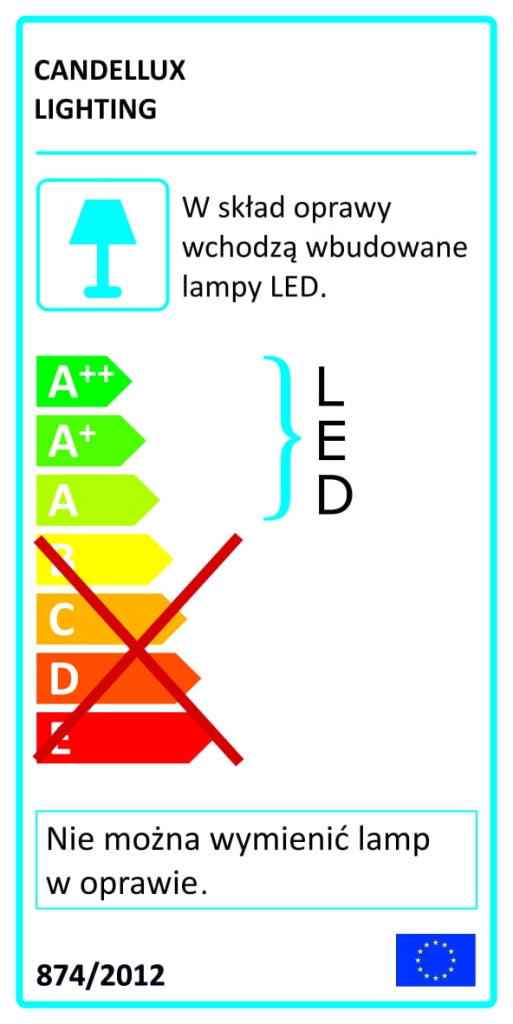Candellux applique FRONT LED 10W bianca 3000K 39,5cm