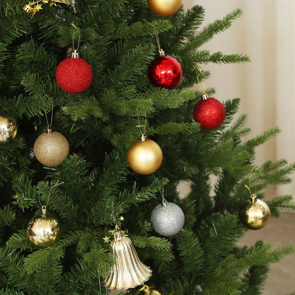 Albero di Natale Artificiale ¨C Minimal ¨C Verde 180 cm con Base in Acciaio