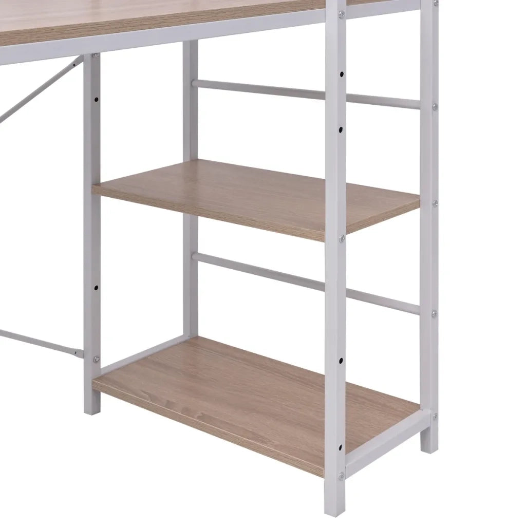 Scrivania con Libreria a 4 Livelli Roverecod mxl 73066