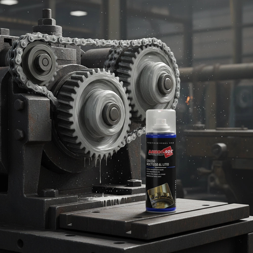 Grasso al litio chiaro multiuso spray per auto e industria 200 ml