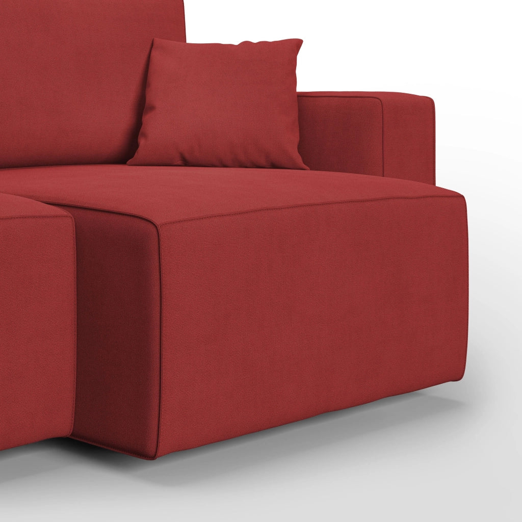 Morfeo Divano in tessuto impermeabile 180 cm  rosso