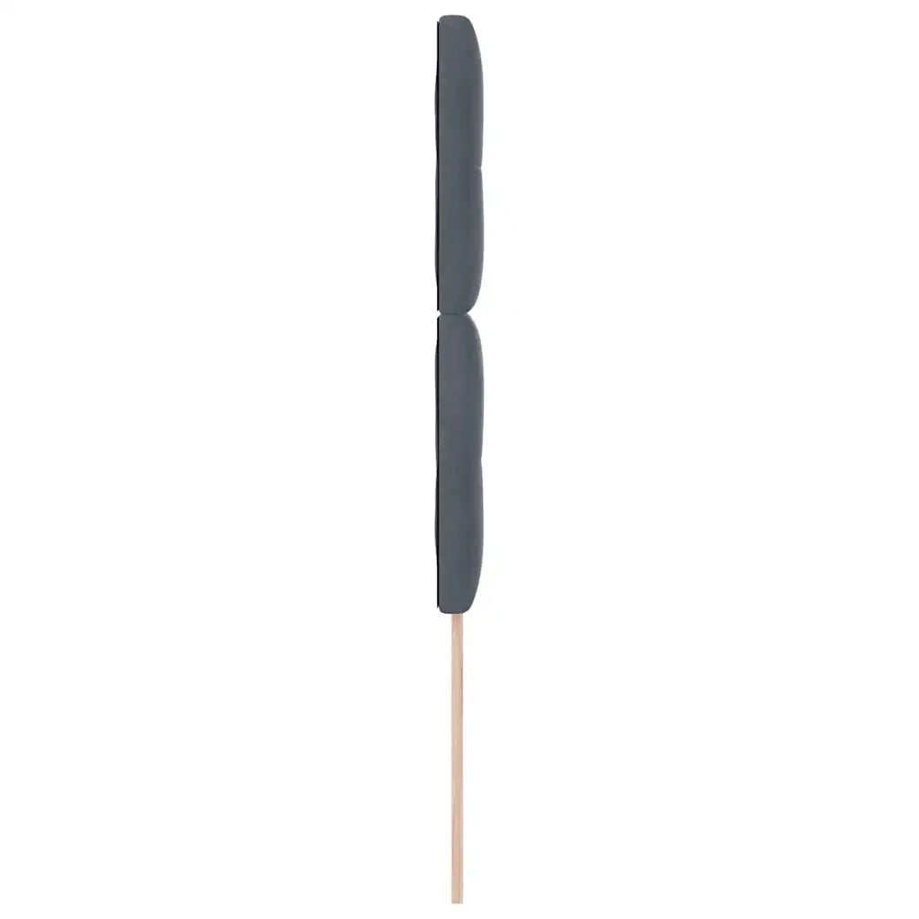 Testiera | Testata Grigio scuro 80 cm Velluto