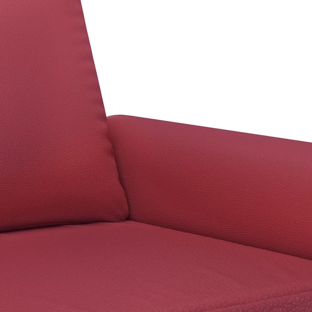 Divano a 2 Posti-Sofa 2 Posti Rosso Vino 120 cm in Similpelle 193793