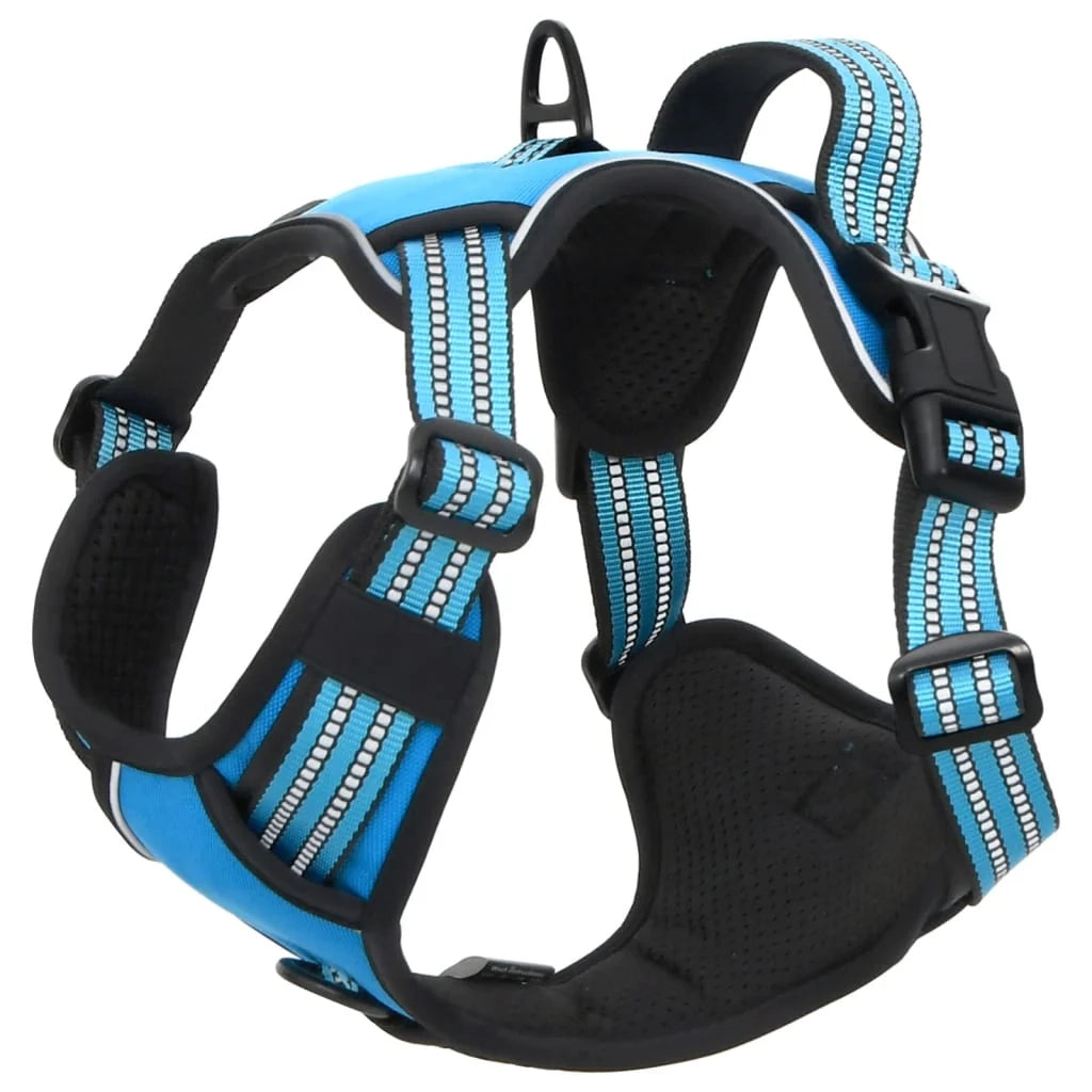 Pettorina regolabile per cani con strisce riflettenti x L Blu 02_0042342