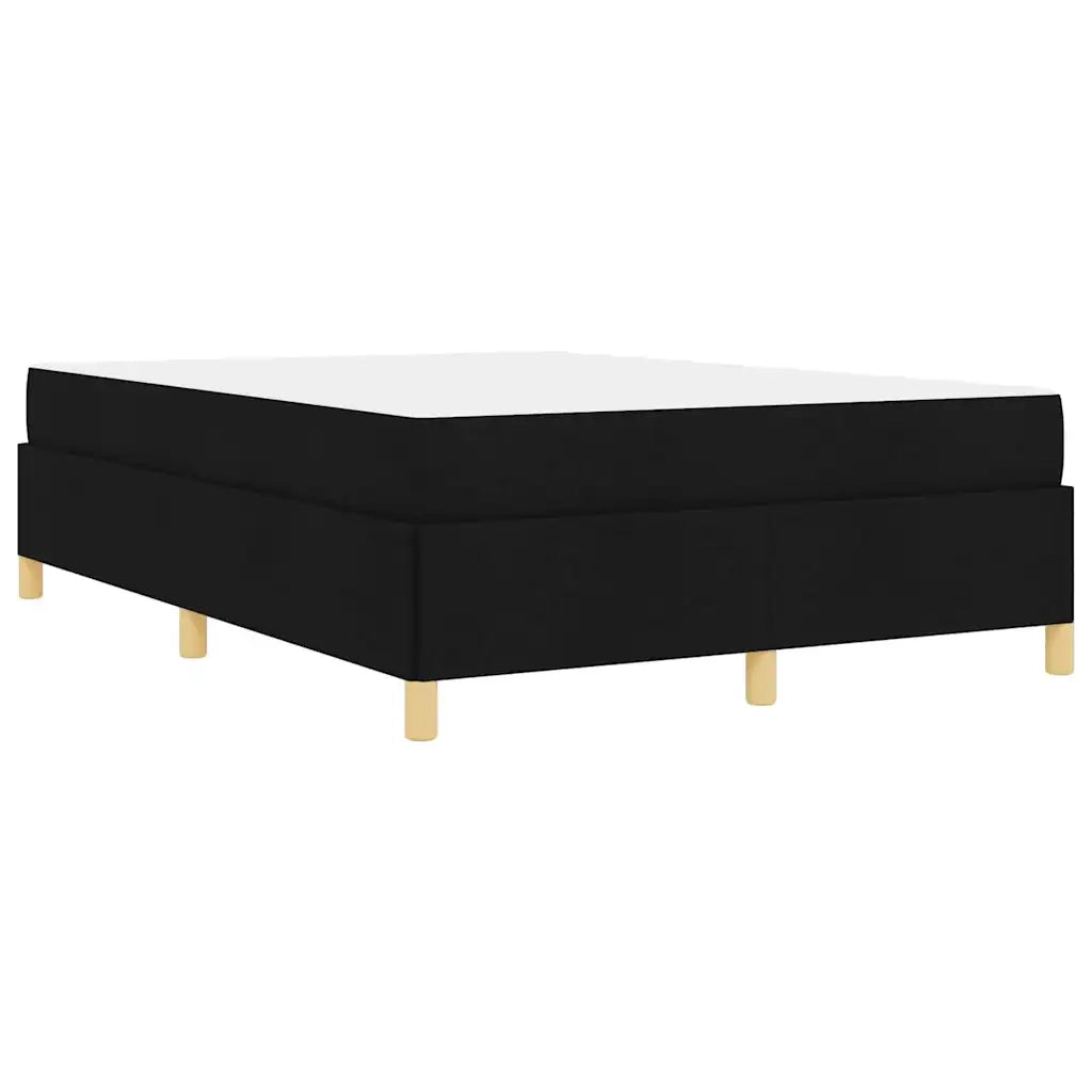 Struttura del letto con materasso Nero 140 x 200 cm Tessuto 3398943