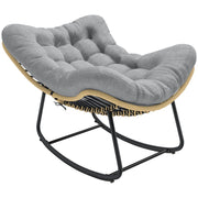Poltrona dondolo da giardino ¨C Minimal ¨C Grigio