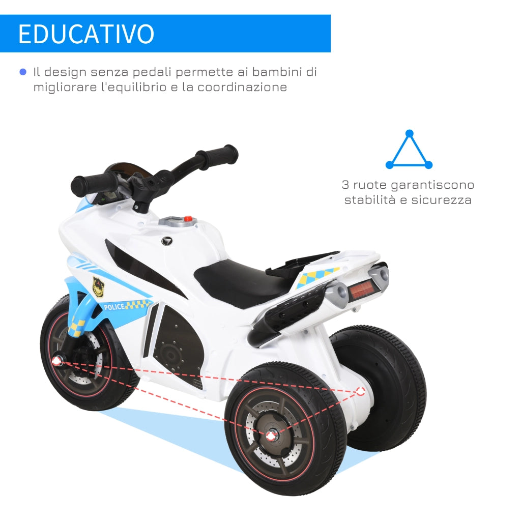 Giocattolo Cavalcabile a 3 Ruote per Bambini 18-36 Mesi ¨C Minimal ¨C Azzurro