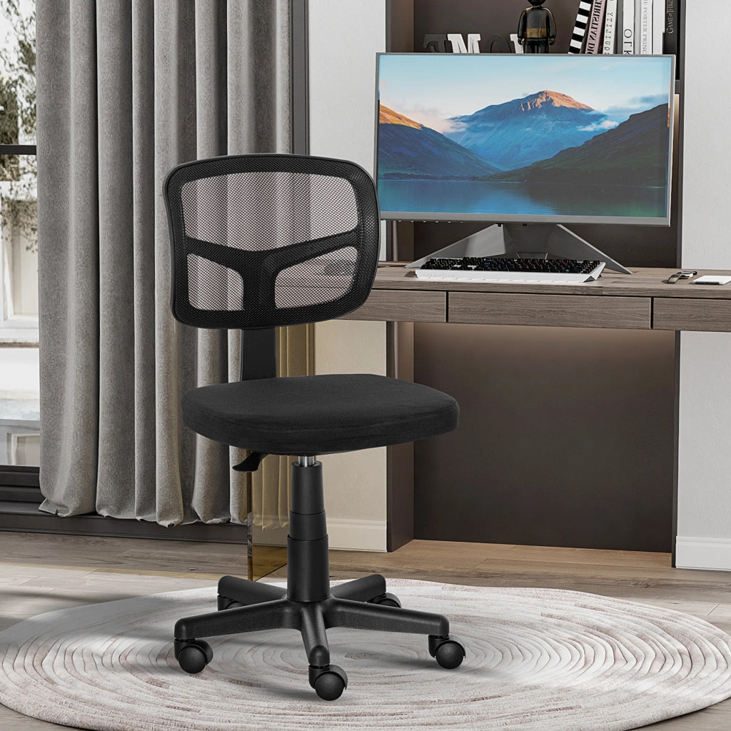 Sedia da ufficio ergonomica ¨C Minimal ¨C nero, altezza regolabile