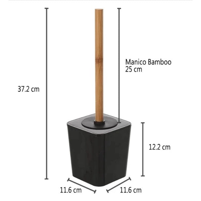 PORTASCOPINO BAMBOO IN PLASTICA NERA