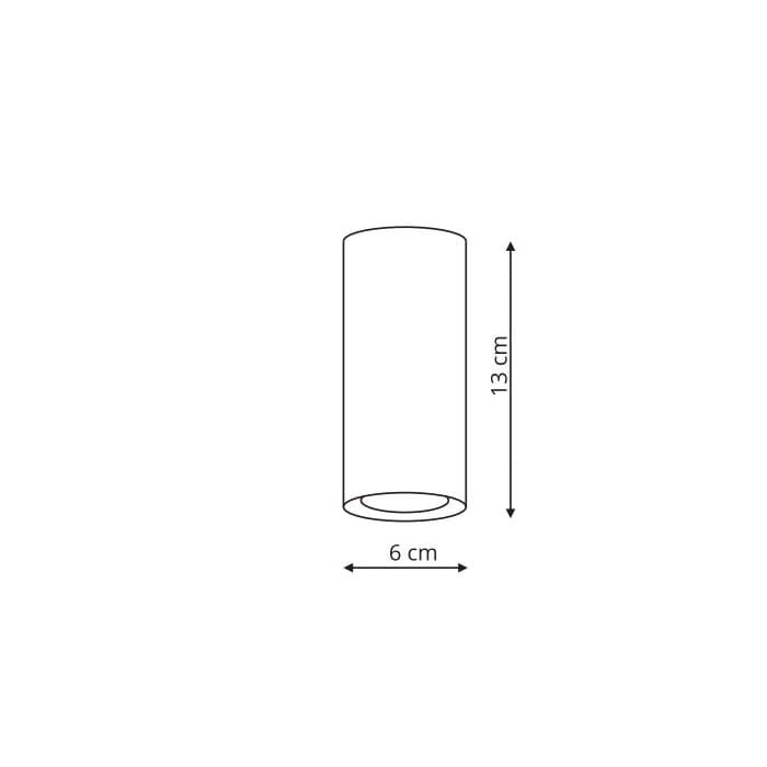 Spot plafoniera Manacor 13cm GU10 bianco/oro Light Prestige